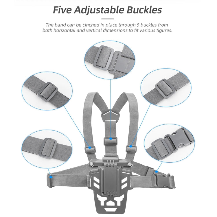 For DJI RC 2 / 1 Sunnylife Remote Control Waist Support Bracket Chest Strap(Grey) - Holder Series by Sunnylife | Online Shopping UK | buy2fix