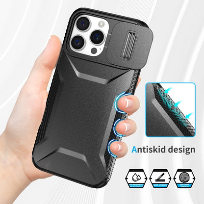 For iPhone 16 Pro Sliding Camshield Phone Case(Black) - iPhone 16 Pro Cases by buy2fix | Online Shopping UK | buy2fix