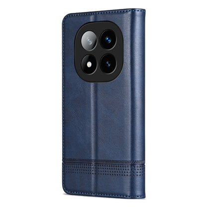 For Redmi Note 14 Pro+ 5G AZNS Magnetic Calf Texture Flip Leather Phone Case(Dark Blue) - Note 14 Pro+ Cases by AZNS | Online Shopping UK | buy2fix