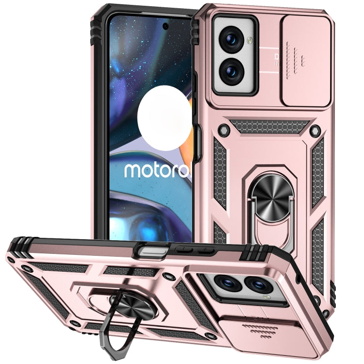 For Motorola Moto G Power 5G 2024 Sliding Camshield Holder Phone Case(Rose Gold) - Motorola Cases by buy2fix | Online Shopping UK | buy2fix