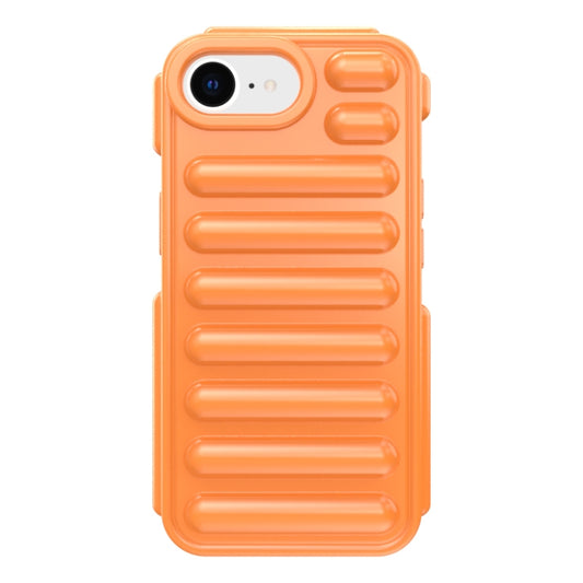 For iPhone 16e Capsule Series Candy Color TPU Phone Case(Orange) - iPhone 16e Cases by buy2fix | Online Shopping UK | buy2fix