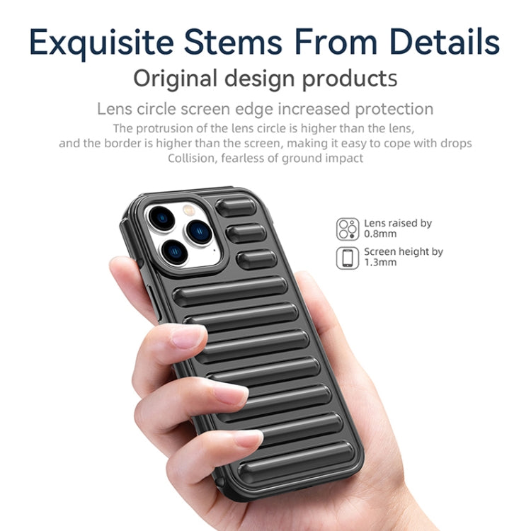 For iPhone 16 Plus Capsule Series Candy Color TPU Phone Case(Transparent Grey) - iPhone 16 Plus Cases by buy2fix | Online Shopping UK | buy2fix