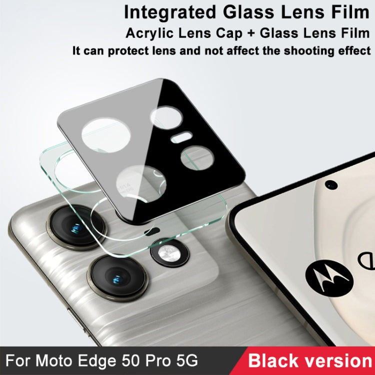 For Motorola Edge 50 Pro imak High Definition Integrated Glass Lens Film Black Version - Motorola Tempered Glass by imak | Online Shopping UK | buy2fix