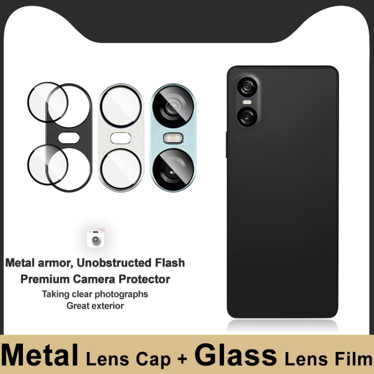 For Sony Xperia 10 VI IMAK Metal Armor Premium Camera Protector Film(Black) - Other by imak | Online Shopping UK | buy2fix