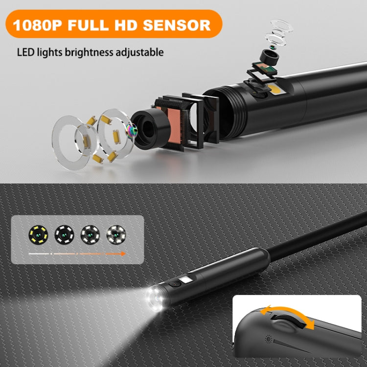 Y15 5.5mm Single Camera WiFi Connected Hard Cable HD Industrial Endoscope, Length:5m(Black) -  by buy2fix | Online Shopping UK | buy2fix