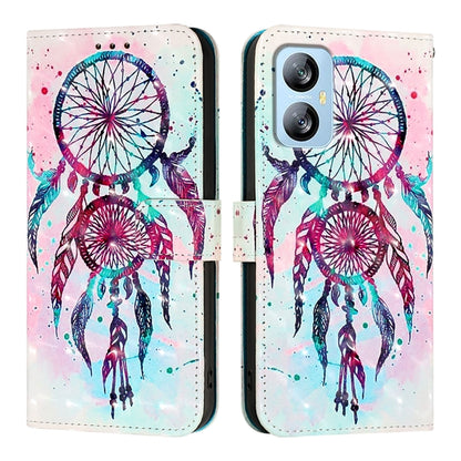 For Blackview A52 3D Painting Horizontal Flip Leather Phone Case(Color Drop Wind Chimes) - More Brand by buy2fix | Online Shopping UK | buy2fix