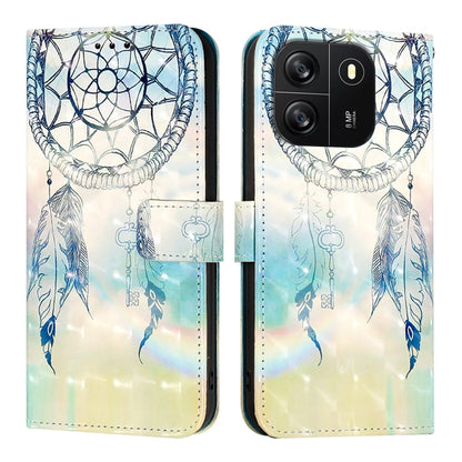 For Blackview Wave 6C 3D Painting Horizontal Flip Leather Phone Case(Dream Wind Chimes) - More Brand by buy2fix | Online Shopping UK | buy2fix