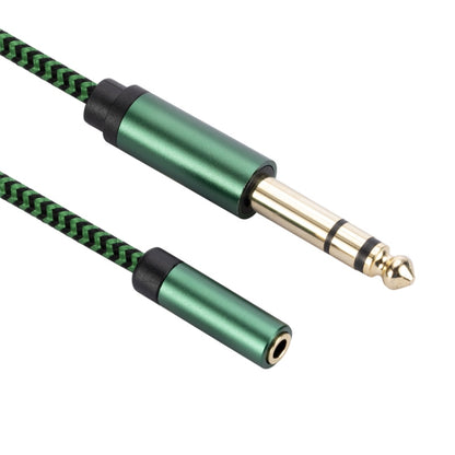 6.35mm Male to 3.5mm Female Audio Adapter Cable, Length:3m(Green) - Aux Cable by buy2fix | Online Shopping UK | buy2fix