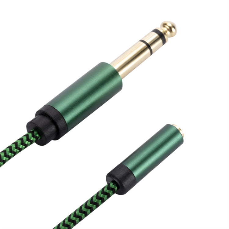 6.35mm Male to 3.5mm Female Audio Adapter Cable, Length:3m(Green) - Aux Cable by buy2fix | Online Shopping UK | buy2fix