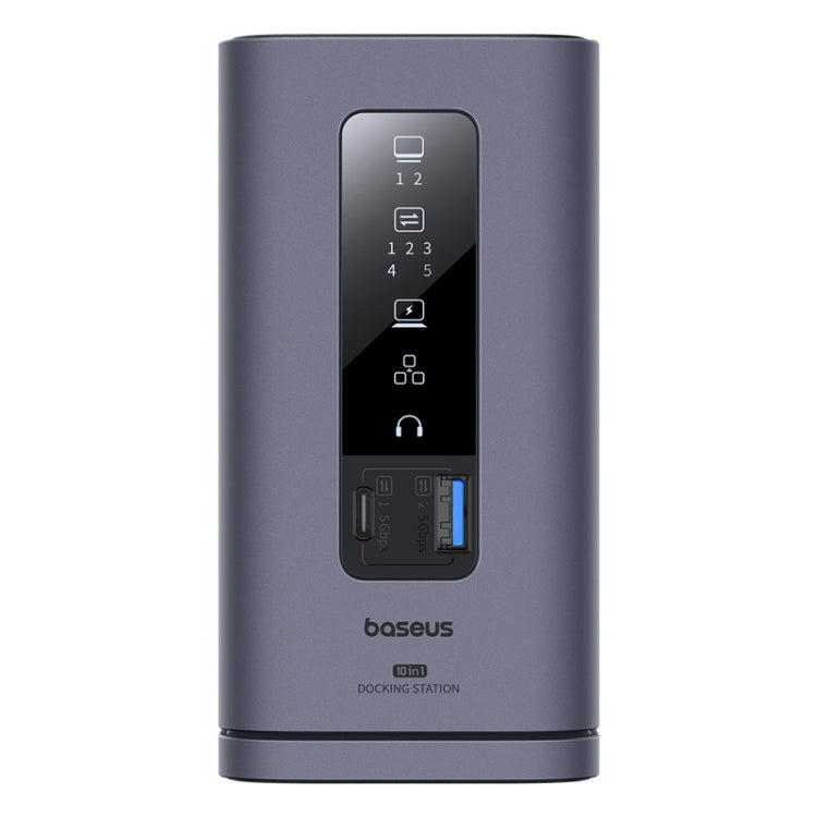 Baseus Spacemate Series 10 in 1 Working Station Multifunctional USB-C / Type-C HUB Adapter(Space Grey) - USB HUB by Baseus | Online Shopping UK | buy2fix