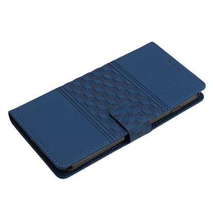 For Samsung Galaxy S25 5G Diamond Embossed Skin Feel Leather Phone Case(Dark Blue) - Galaxy S25 5G Cases by buy2fix | Online Shopping UK | buy2fix