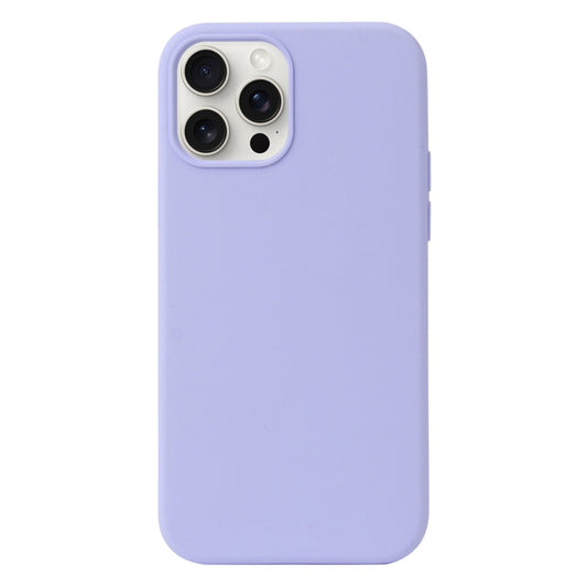 For iPhone 16 Pro Max Liquid Silicone Phone Case(Purple) - iPhone 16 Pro Max Cases by buy2fix | Online Shopping UK | buy2fix