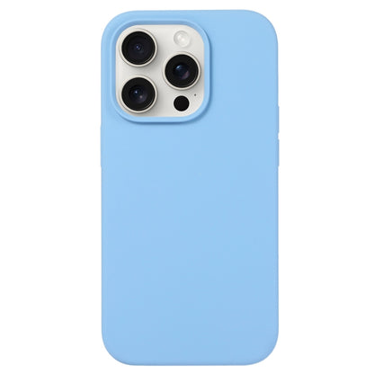 For iPhone 16 Pro Max Liquid Silicone Phone Case(Azure Blue) - iPhone 16 Pro Max Cases by buy2fix | Online Shopping UK | buy2fix