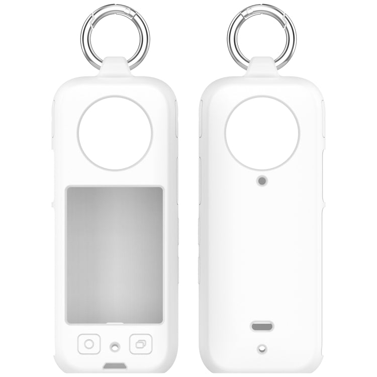 For Insta360 X3 Portable Silicone Protective Case(White) - Case & Bags by buy2fix | Online Shopping UK | buy2fix