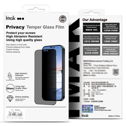 For Sony Xperia 1 VI imak HD Full Screen Anti-spy Tempered Glass Protective Film - Sony Tempered Glass by imak | Online Shopping UK | buy2fix