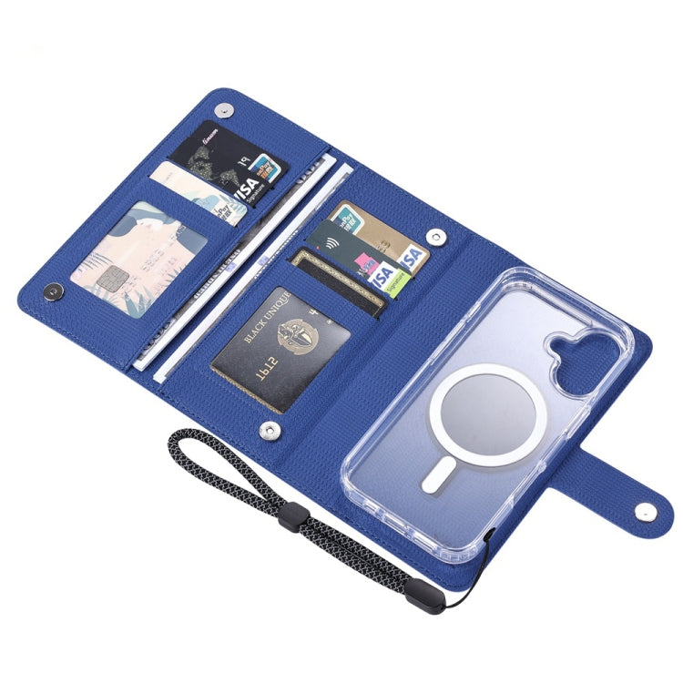 For iPhone 15 Pro Max ViLi GHA-C Series RFID MagSafe Magnetic Flip Leather Phone Case(Blue) - iPhone 15 Pro Max Cases by ViLi | Online Shopping UK | buy2fix