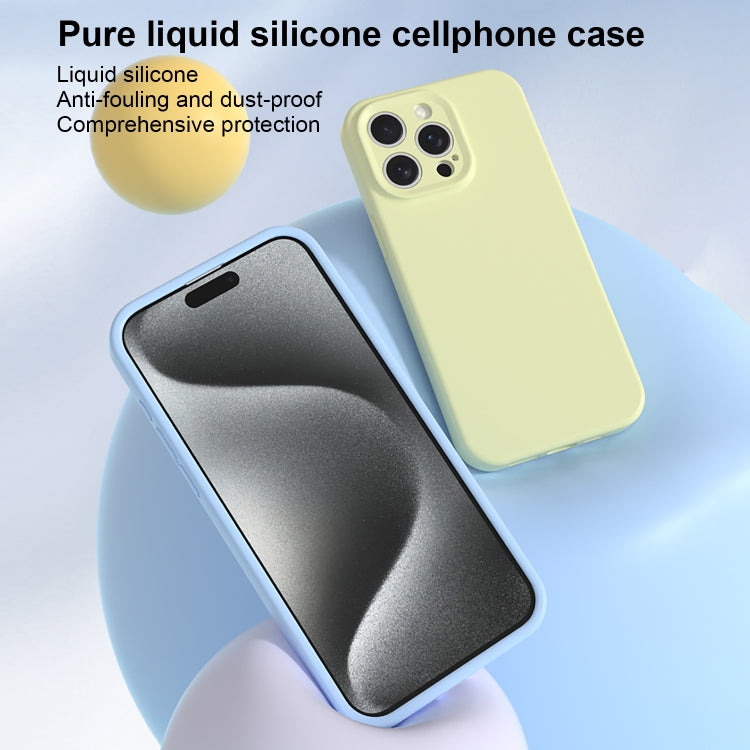 For iPhone 16 Precise Hole Liquid Silicone Jelly Color Full Coverage Phone Case(Dragon Fruit Color) - iPhone 16 Cases by buy2fix | Online Shopping UK | buy2fix