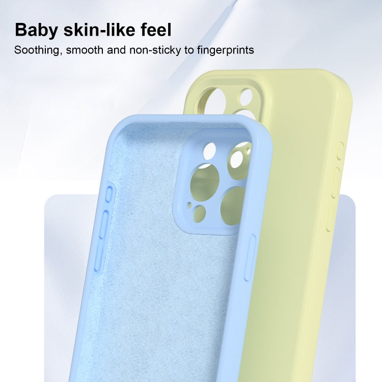 For iPhone 16 Precise Hole Liquid Silicone Jelly Color Full Coverage Phone Case(Moss Green) - iPhone 16 Cases by buy2fix | Online Shopping UK | buy2fix