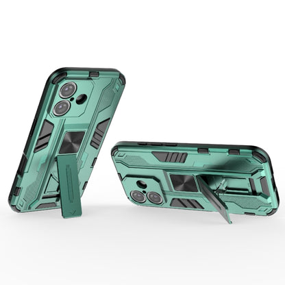 For iPhone 16 Supersonic PC + TPU Holder Phone Case(Green) - iPhone 16 Cases by buy2fix | Online Shopping UK | buy2fix