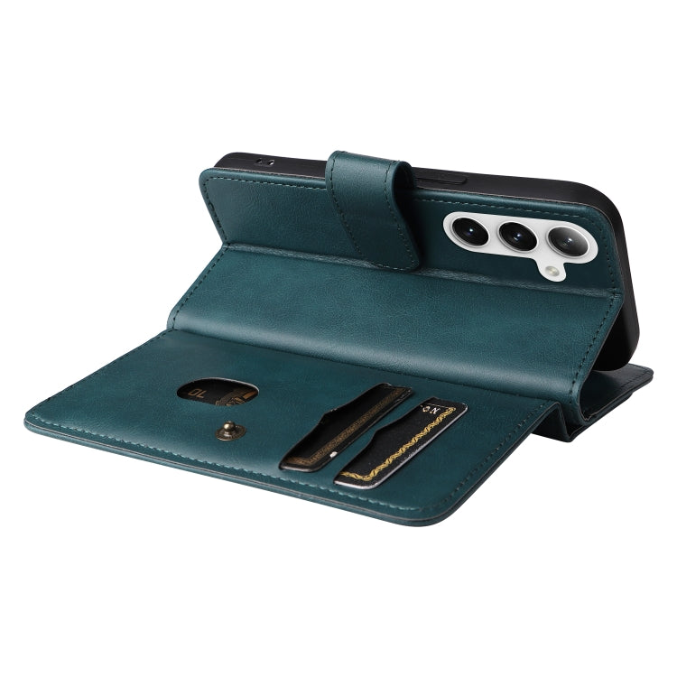 For Samsung Galaxy S25 / S24 5G Multi-Function Wallet 10 Card Slots Leather Phone Case(Dark Green) - Galaxy S25 5G Cases by buy2fix | Online Shopping UK | buy2fix