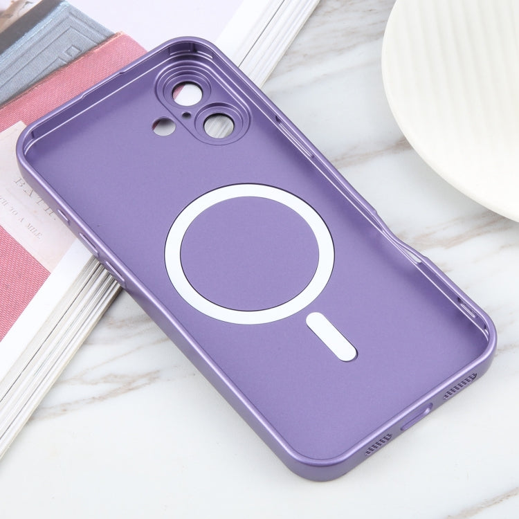 For iPhone 16 Plus Liquid TPU Silicone Solid Color MagSafe Phone Case(Purple) - iPhone 16 Plus Cases by buy2fix | Online Shopping UK | buy2fix