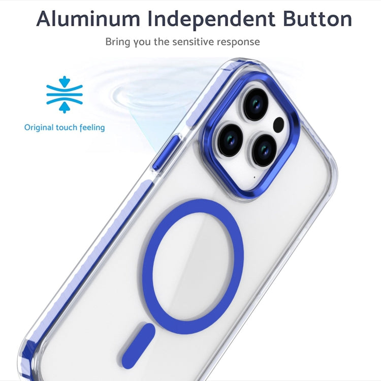 For iPhone 15 Plus Two-color TPU Hybrid PC MagSafe Phone Case(White) - iPhone 15 Plus Cases by buy2fix | Online Shopping UK | buy2fix