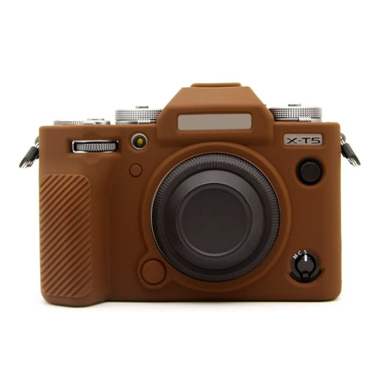 For FUJIFILM X-T5 Soft Silicone Protective Case(Coffee) - Protective Case by buy2fix | Online Shopping UK | buy2fix