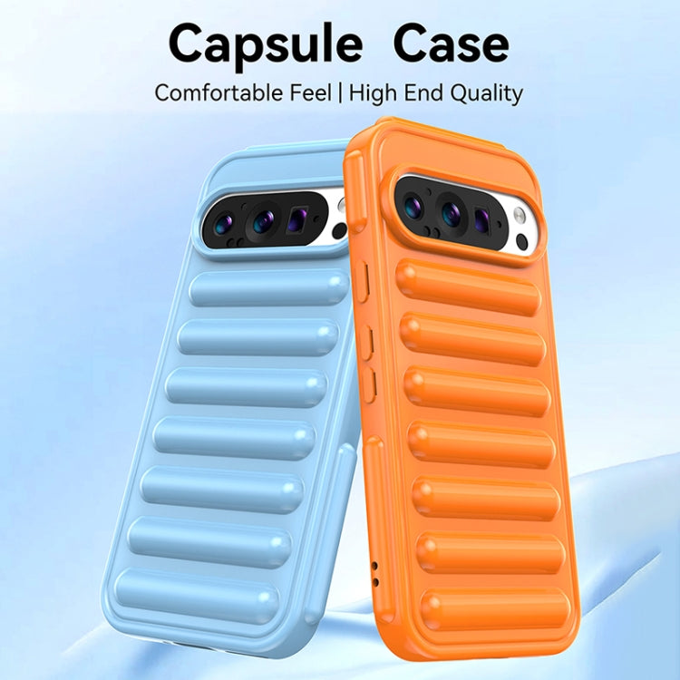 For Google Pixel 9 Pro Capsule Series Candy Color TPU Phone Case(Blue) - Google Cases by buy2fix | Online Shopping UK | buy2fix