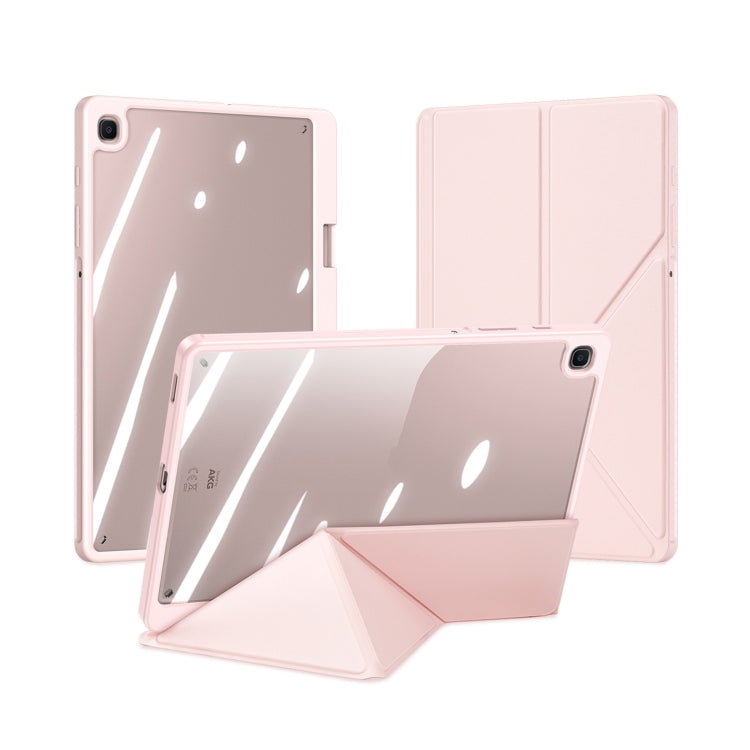 For Samsung Galaxy Tab S6 Lite 2024 DUX DUCIS Magi Series Smart Leather Tablet Case(Pink) - Other Galaxy Tab PC by DUX DUCIS | Online Shopping UK | buy2fix