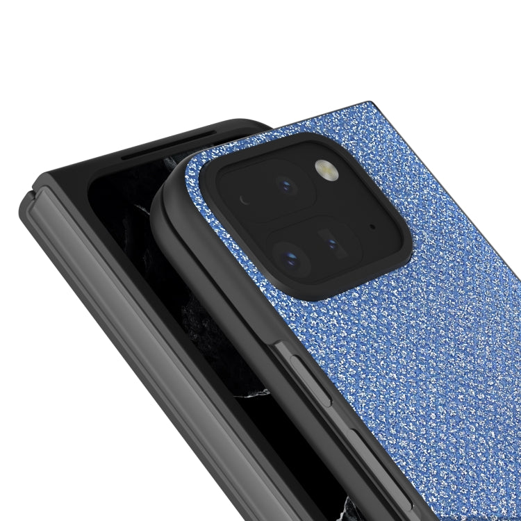 For Google Pixel 9 Pro Fold Diamond Frame Edge Full Coverage Phone Case(Sapphire Blue) - Google Cases by buy2fix | Online Shopping UK | buy2fix