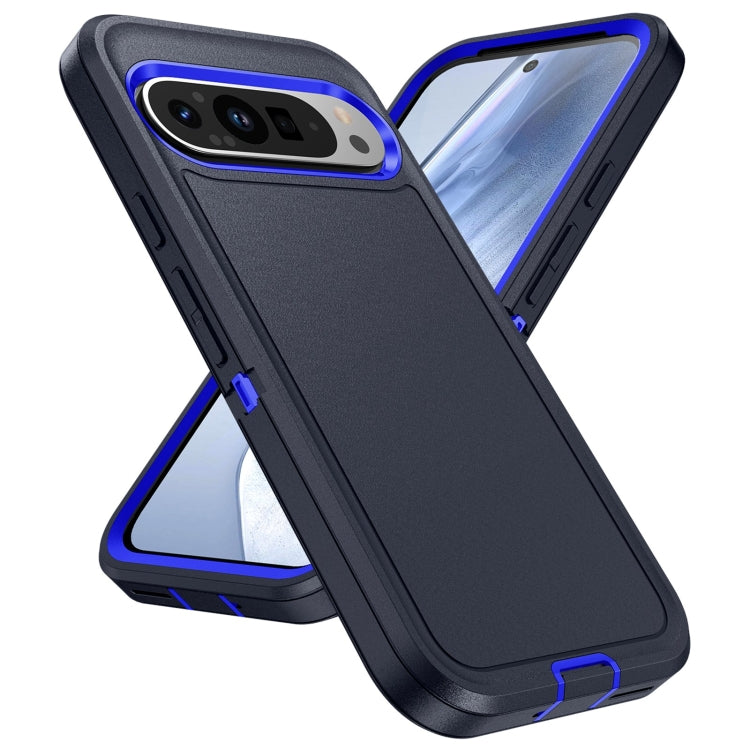 For Google Pixel 9 Pro Life Waterproof Rugged PC + Silicone Phone Case(Dark Blue + Royal Blue) - Google Cases by buy2fix | Online Shopping UK | buy2fix