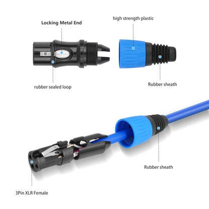 JC1015 XLR 3pin Male to Female Audio Cable, Length:10m(Orange) - Microphone Audio Cable & Connector by buy2fix | Online Shopping UK | buy2fix