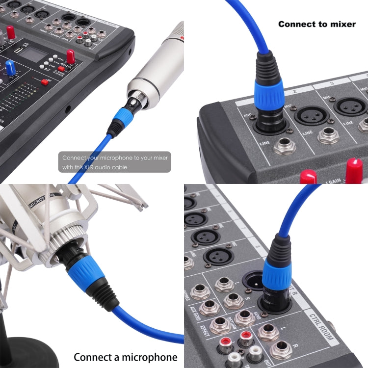 JC1015 XLR 3pin Male to Female Audio Cable, Length:10m(Yellow) - Microphone Audio Cable & Connector by buy2fix | Online Shopping UK | buy2fix