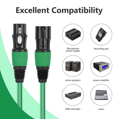 6 Color / Set JC1015 XLR 3pin Male to Female Audio Cable, Length:1m - Microphone Audio Cable & Connector by buy2fix | Online Shopping UK | buy2fix