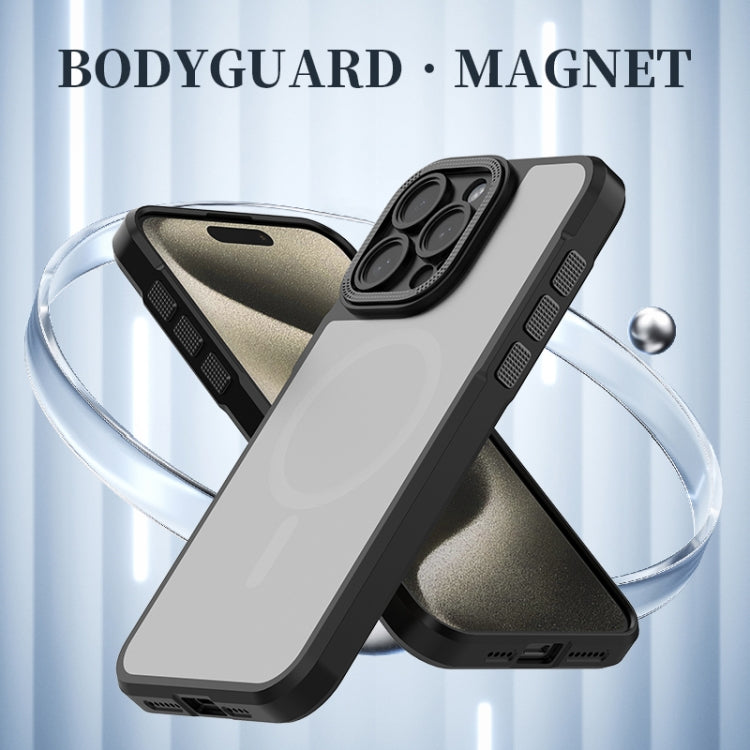 For iPhone 16 Bodyguard MagSafe Magnetic Phone Case(Orange) - iPhone 16 Cases by buy2fix | Online Shopping UK | buy2fix