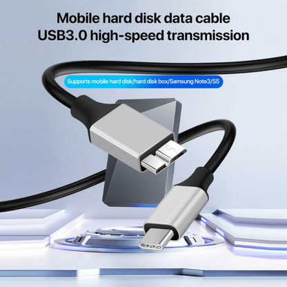 USB-C / Type-C 3.0 to Micro B Mobile Hard Disk Adapter Cable, Length:0.3m - USB 3.0 by buy2fix | Online Shopping UK | buy2fix