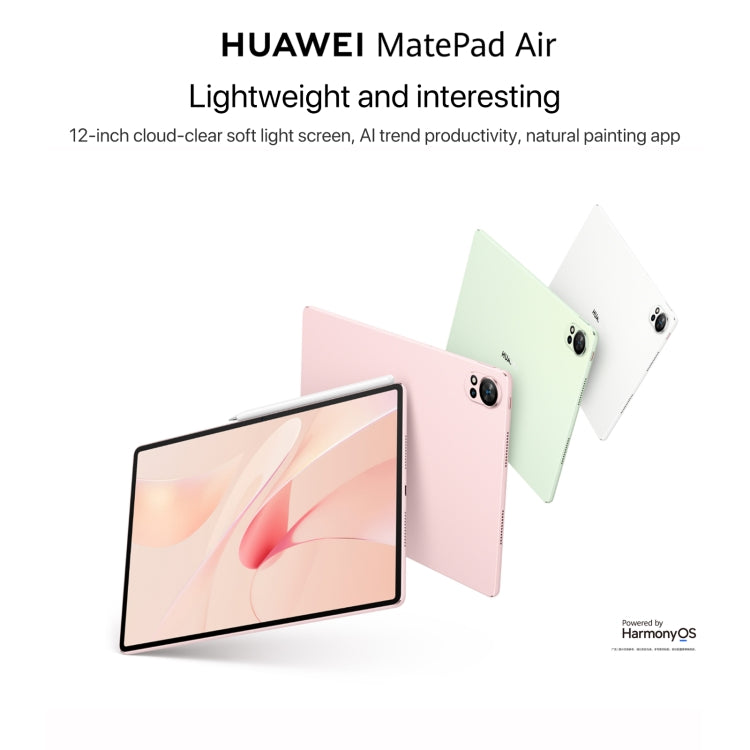 HUAWEI MatePad Air 12 inch WiFi Tablet PC, Soft Light Screen 12GB+256GB, HarmonyOS 4.2 Hisilicon Kirin 9000W(Green) - Huawei by Huawei | Online Shopping UK | buy2fix