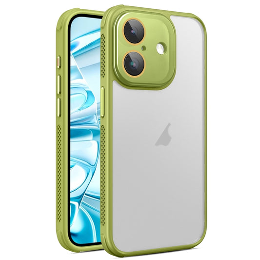 For iPhone 16 Plus Side Cooling Skin Feel Frosted Phone Case(Green) - iPhone 16 Plus Cases by buy2fix | Online Shopping UK | buy2fix