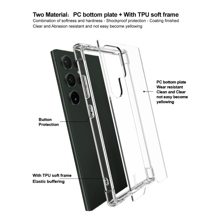 For Samsung Galaxy S24 Ultra 5G IMAK Space Shield PC + TPU Airbag Shockproof Phone Case(Transparent) - Galaxy Phone Cases by imak | Online Shopping UK | buy2fix