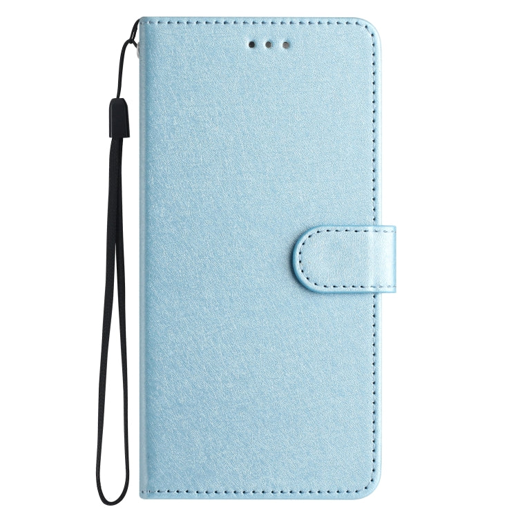 For iPhone 16 Silk Texture Horizontal Flip Leather Phone Case(Light Blue) - iPhone 16 Cases by buy2fix | Online Shopping UK | buy2fix