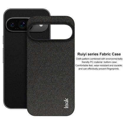 For Google Pixel 9 / 9 Pro imak Ruiyi Series Cloth Texture PU + PC Phone Case(Black) - Google Cases by imak | Online Shopping UK | buy2fix