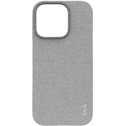 For iPhone 16 Pro Max imak Ruiyi Series Cloth Texture PU + PC Phone Case(Light Grey) - iPhone 16 Pro Max Cases by imak | Online Shopping UK | buy2fix