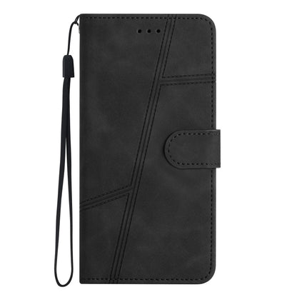 For iPhone 16 Pro Skin-feel Stitching Leather Phone Case(Black) - iPhone 16 Pro Cases by buy2fix | Online Shopping UK | buy2fix