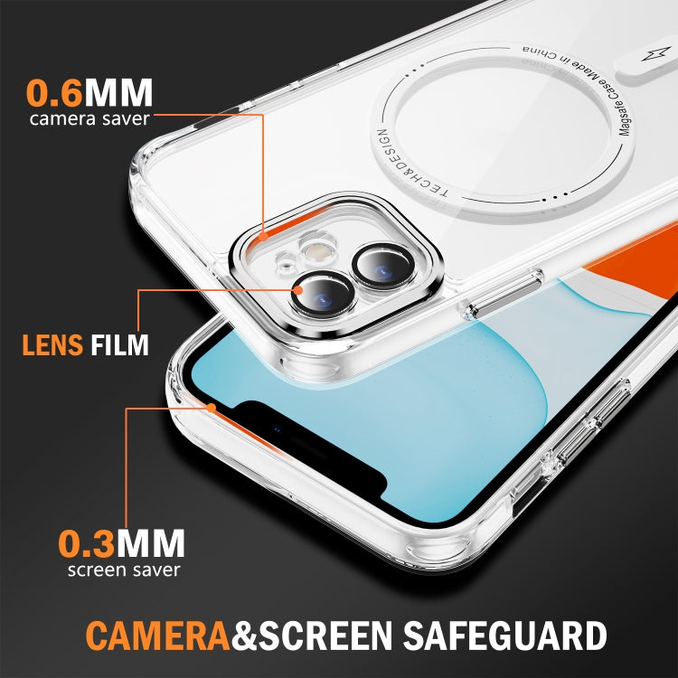 For iPhone 11 Airbag Magsafe PC Hybrid TPU Phone Case(Transparent) - iPhone 11 Cases by buy2fix | Online Shopping UK | buy2fix