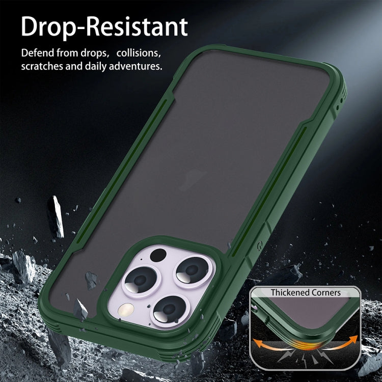 For iPhone 16 Pro Max Skin Feel Frosted PC Hybrid TPU Phone Case(Green) - iPhone 16 Pro Max Cases by buy2fix | Online Shopping UK | buy2fix