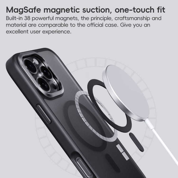 For iPhone 16 Pro Max Frosted MagSafe Magnetic Phone Case(White) - iPhone 16 Pro Max Cases by buy2fix | Online Shopping UK | buy2fix