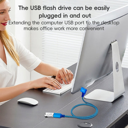 USB 3.0 Female To USB 3.0 Male Side Elbow Extension Cable for USB Disk Mouse / Keyboard / Printer, Length:1m(Right Elbow) - USB 3.0 by buy2fix | Online Shopping UK | buy2fix