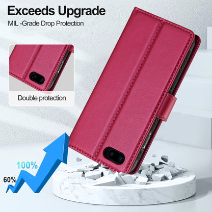 For iPhone 7 Plus / 8 Plus LC.IMEEKE L2 Series Detachable Magsafe PU Phone Case with Lanyard(Red) - More iPhone Cases by LC.IMEEKE | Online Shopping UK | buy2fix