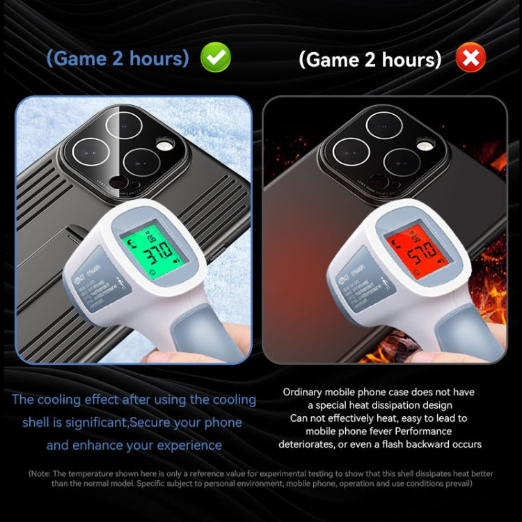 For iPhone 16 Extraordinary Cooling Holder Phone Case(Titanium) - iPhone 16 Cases by buy2fix | Online Shopping UK | buy2fix