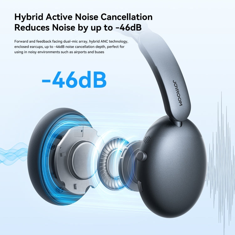 JOYROOM JR-JH1 Hybrid ANC Bluetooth Wireless Headphones Headset(Black) - Headset & Headphone by JOYROOM | Online Shopping UK | buy2fix